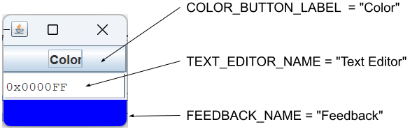 Color Editor Component Names